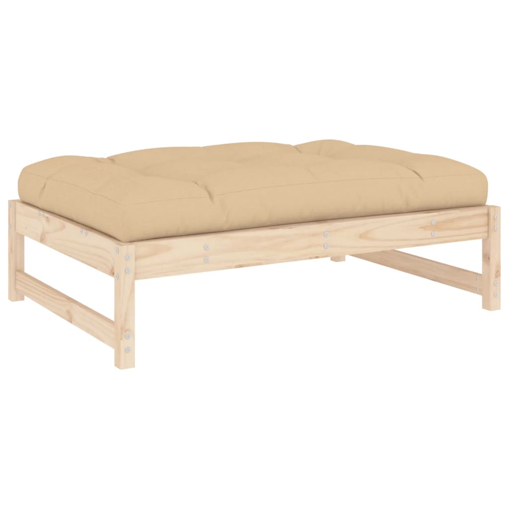 Vrtni tabure 120 x 80 cm od masivne borovine