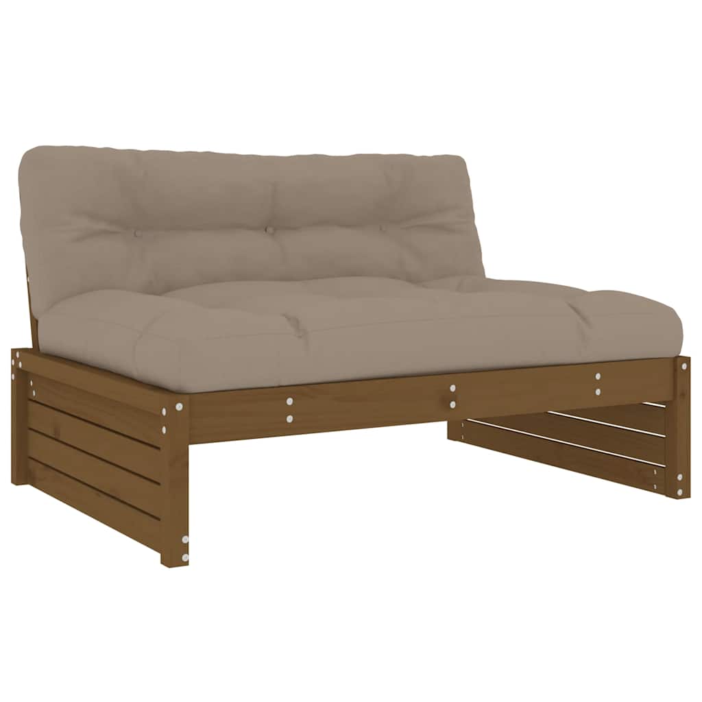 Srednja sofa boja meda 120x80 cm od masivne borovine