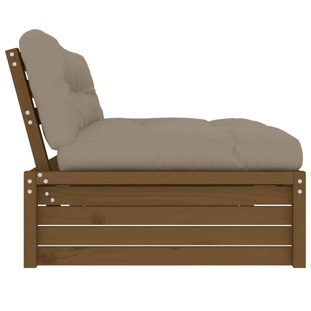 Srednja sofa boja meda 120x80 cm od masivne borovine