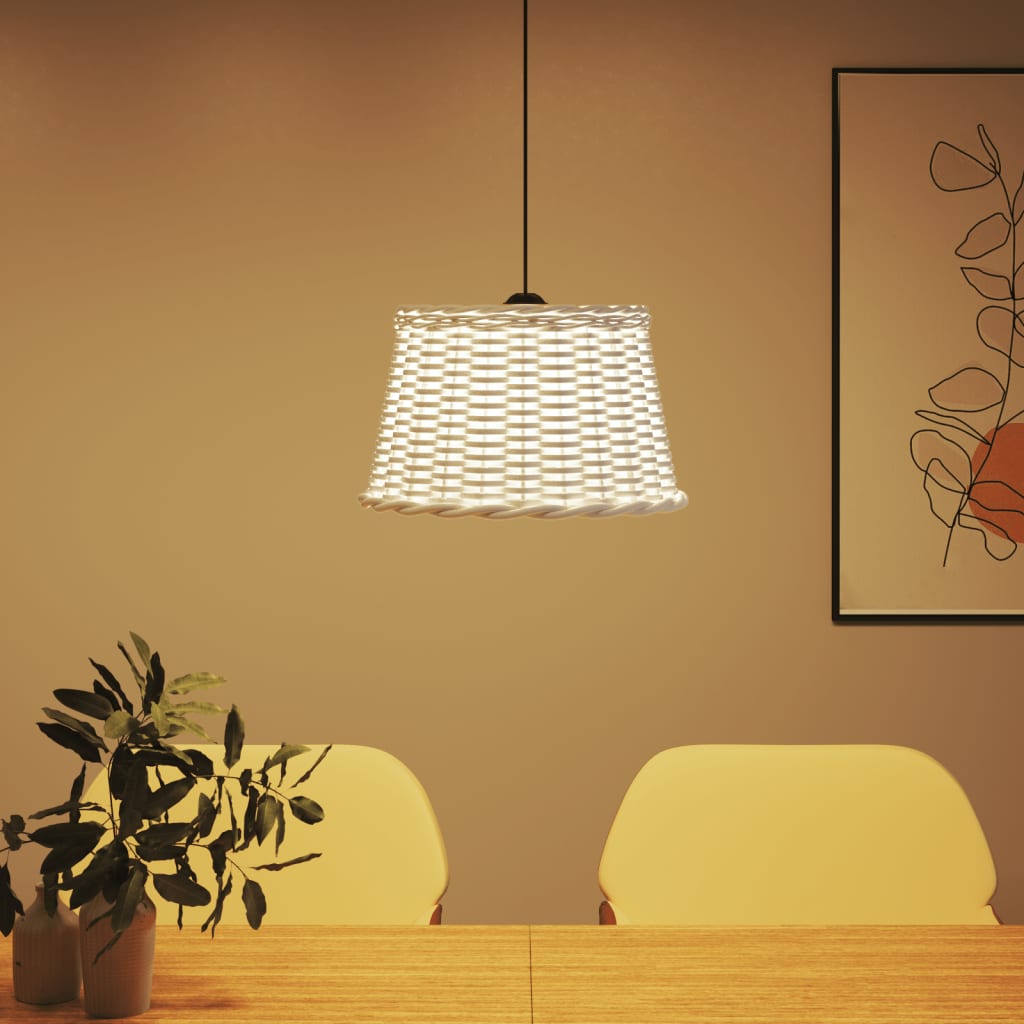 Sjenilo za stropnu svjetiljku bijelo Ø45x28 cm od pruća