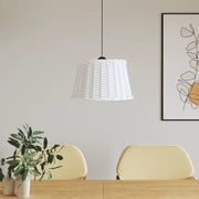Sjenilo za stropnu svjetiljku bijelo Ø45x28 cm od pruća