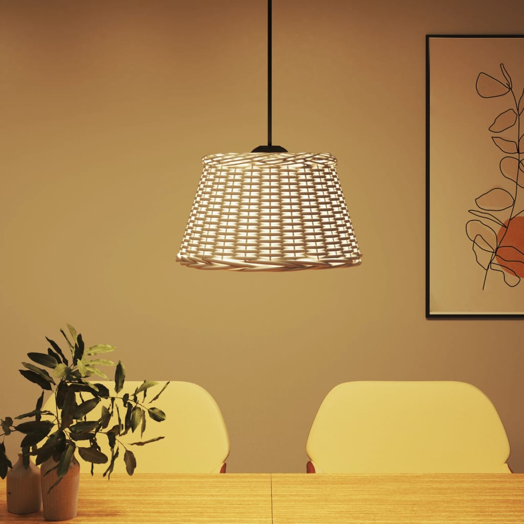 Sjenilo za stropnu svjetiljku bijelo Ø50x30 cm od pruća
