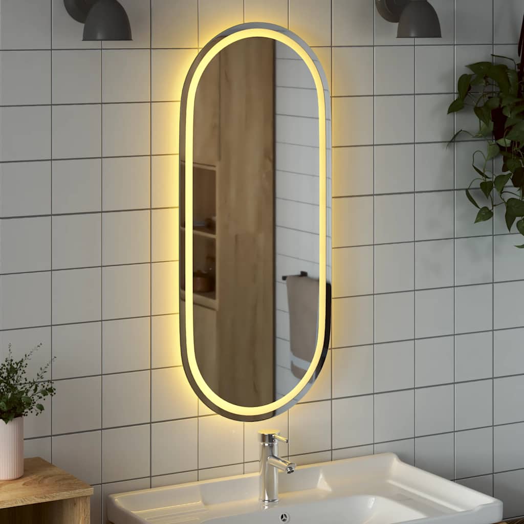 LED kupaonsko ogledalo 100 x 45 cm ovalno
