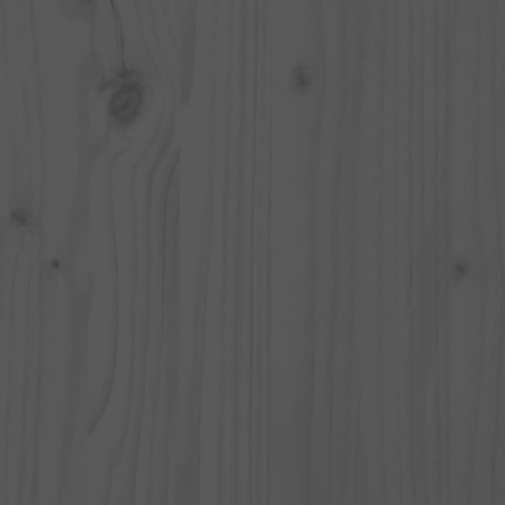 3-dijelni vrtni barski set sivi od masivne borovine