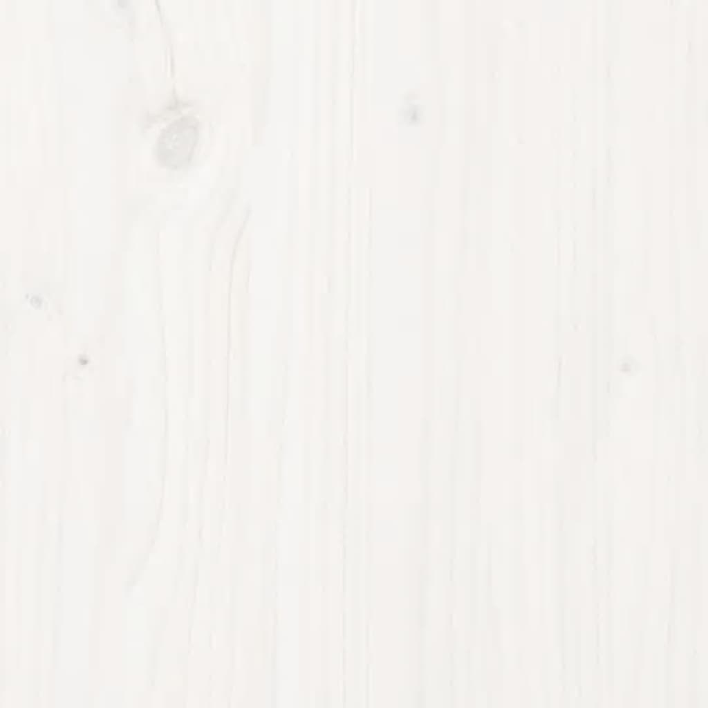 Ploča za stol bijela 70x35x2,5 cm od masivne borovine ovalna