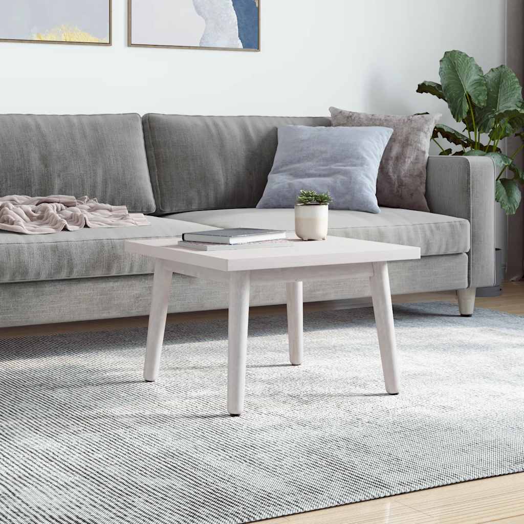 Ploča za stol bijela 50x50x2,5 cm masivna borovina četvrtasta