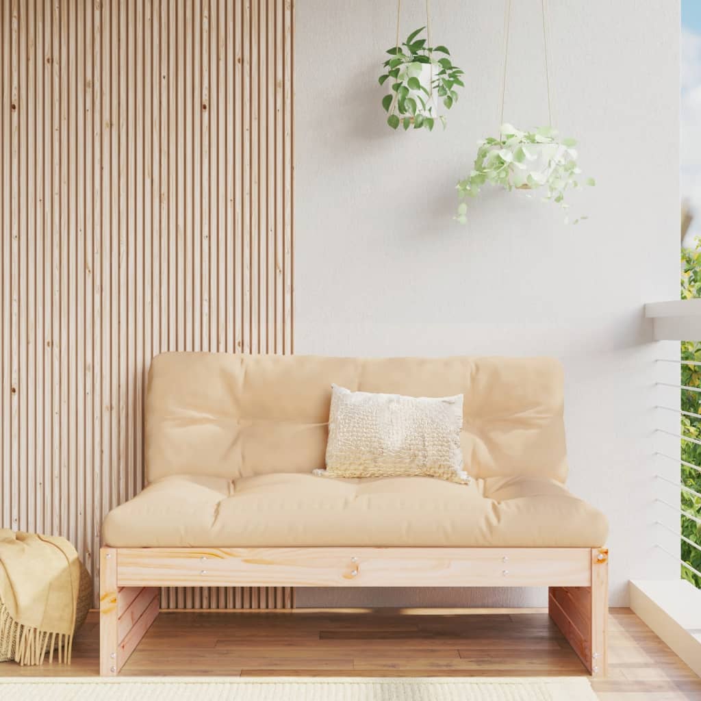 Srednja vrtna sofa 120 x 80 cm od masivne borovine