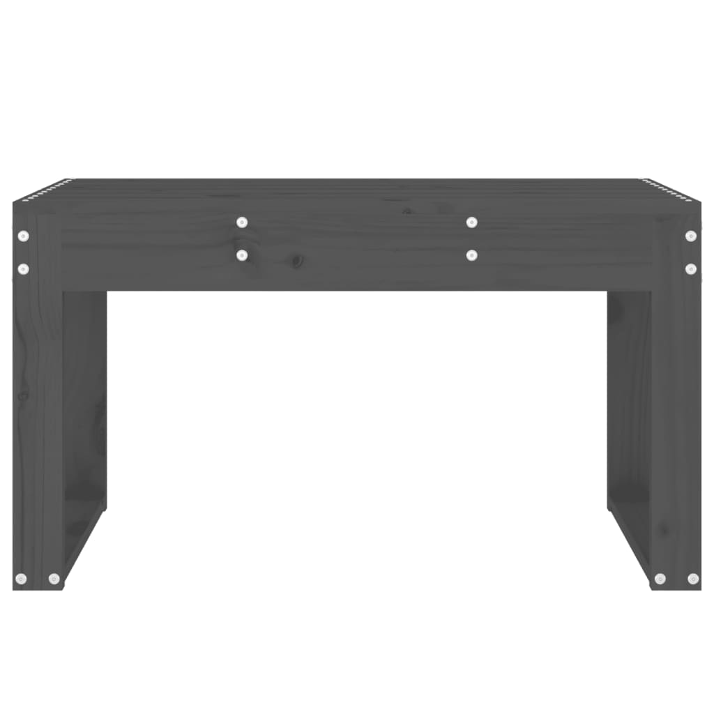 Vrtna klupa siva 80 x 38 x 45 cm od masivne borovine