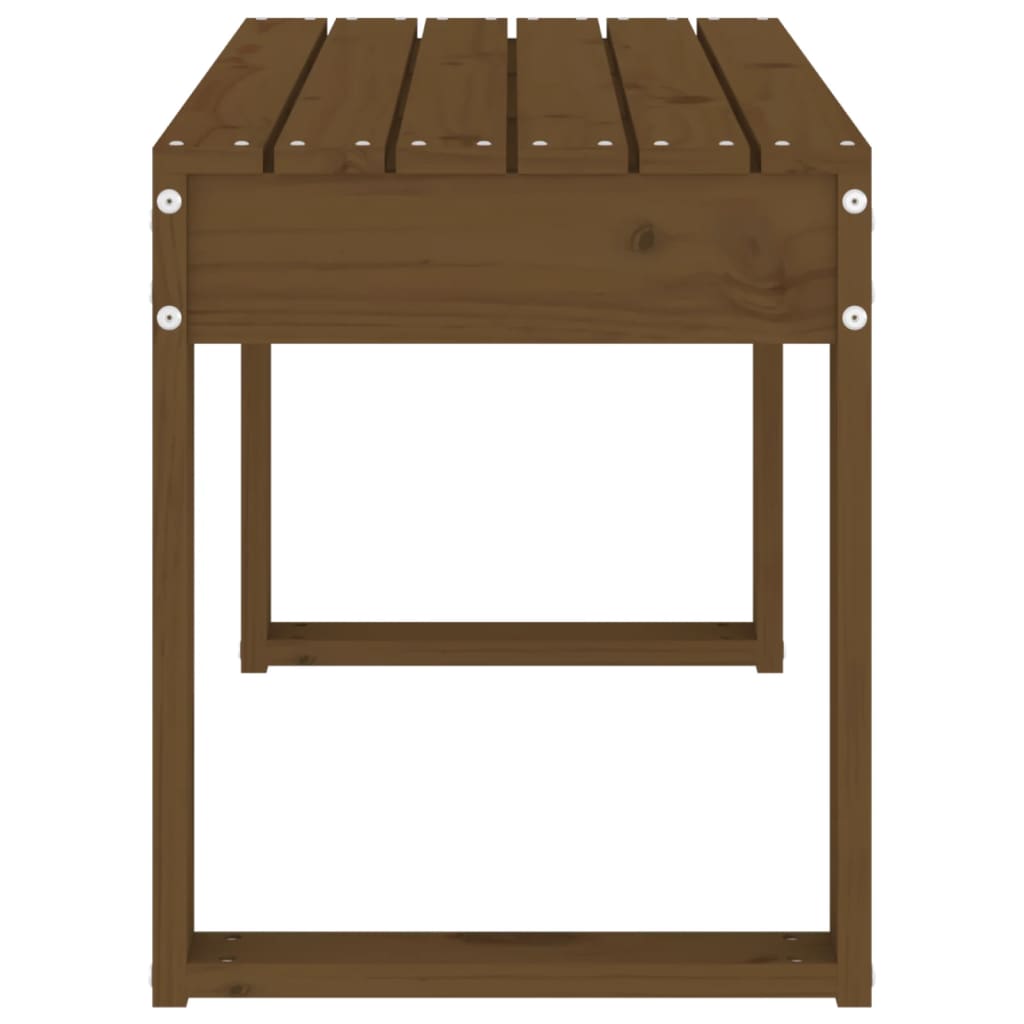 Vrtna klupa boja meda 80 x 38 x 45 cm od masivne borovine