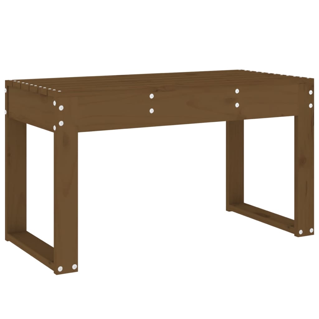 Vrtna klupa boja meda 80 x 38 x 45 cm od masivne borovine