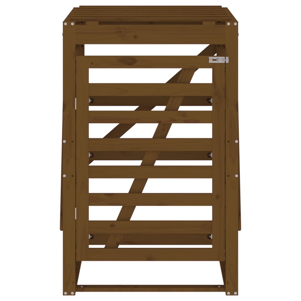 Spremište za kantu za smeće boja meda 84x90x128,5 cm borovina