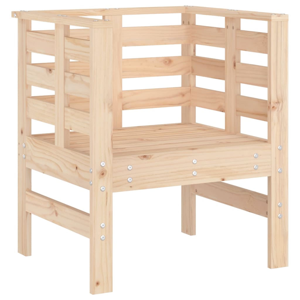 Vrtne stolice 2 kom 61,5 x 53 x 71 cm od masivne borovine