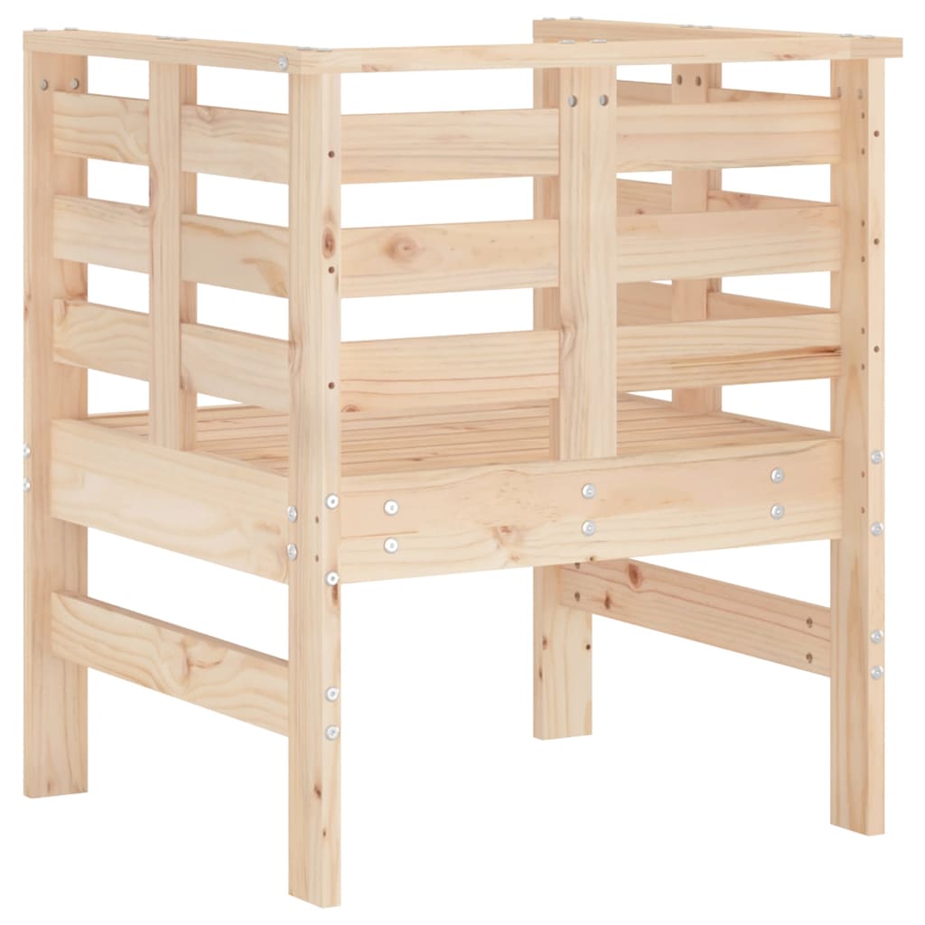 Vrtne stolice 2 kom 61,5 x 53 x 71 cm od masivne borovine