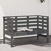 Vrtna klupa siva 111,5 x 53 x 71 cm od masivne borovine