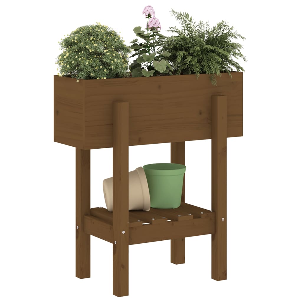 Vrtna sadilica boja meda 62 x 30 x 69 cm od masivne borovine