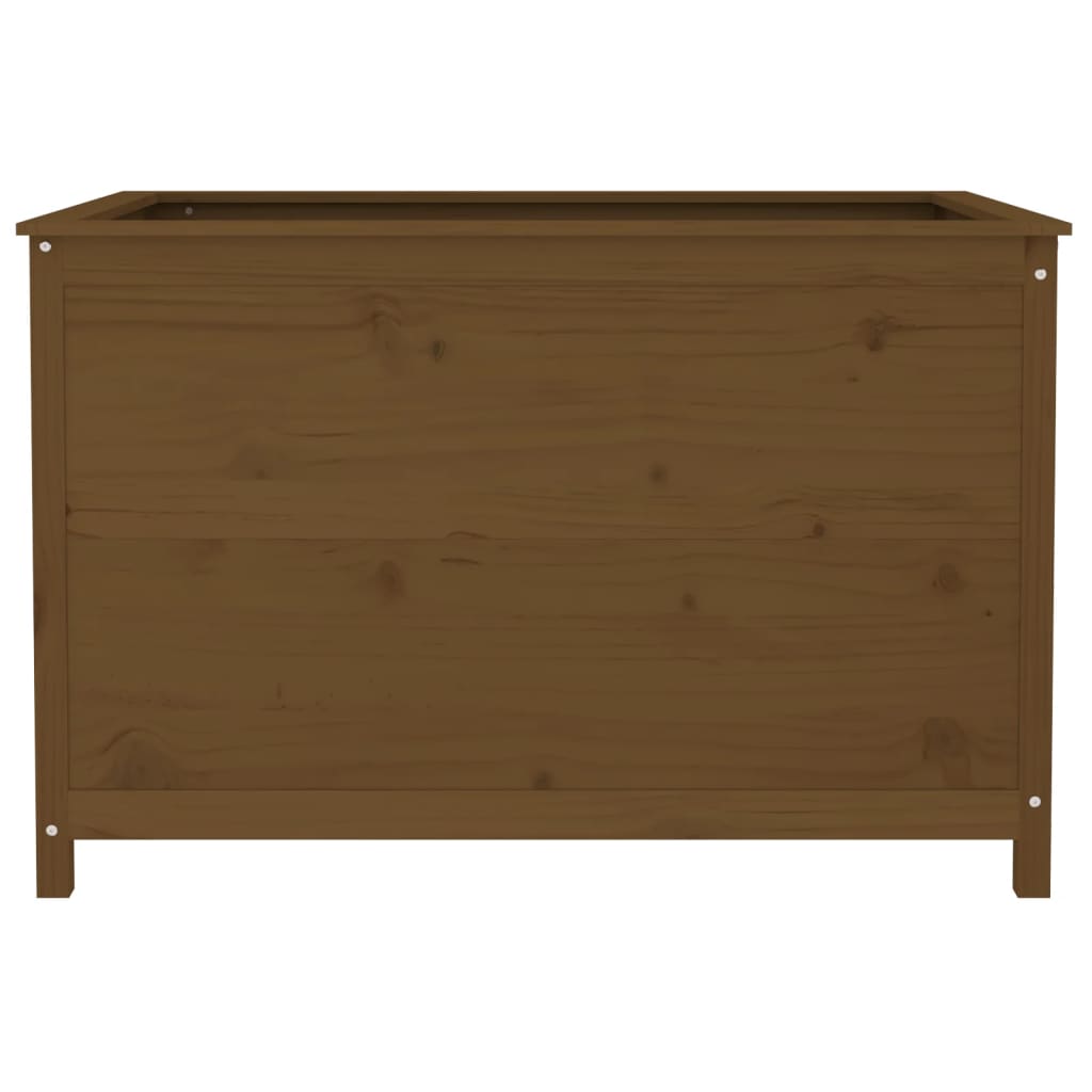 Povišena vrtna gredica boja meda 119,5x82,5x78 cm od borovine
