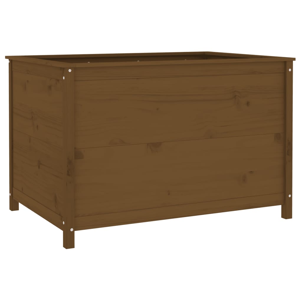 Povišena vrtna gredica boja meda 119,5x82,5x78 cm od borovine