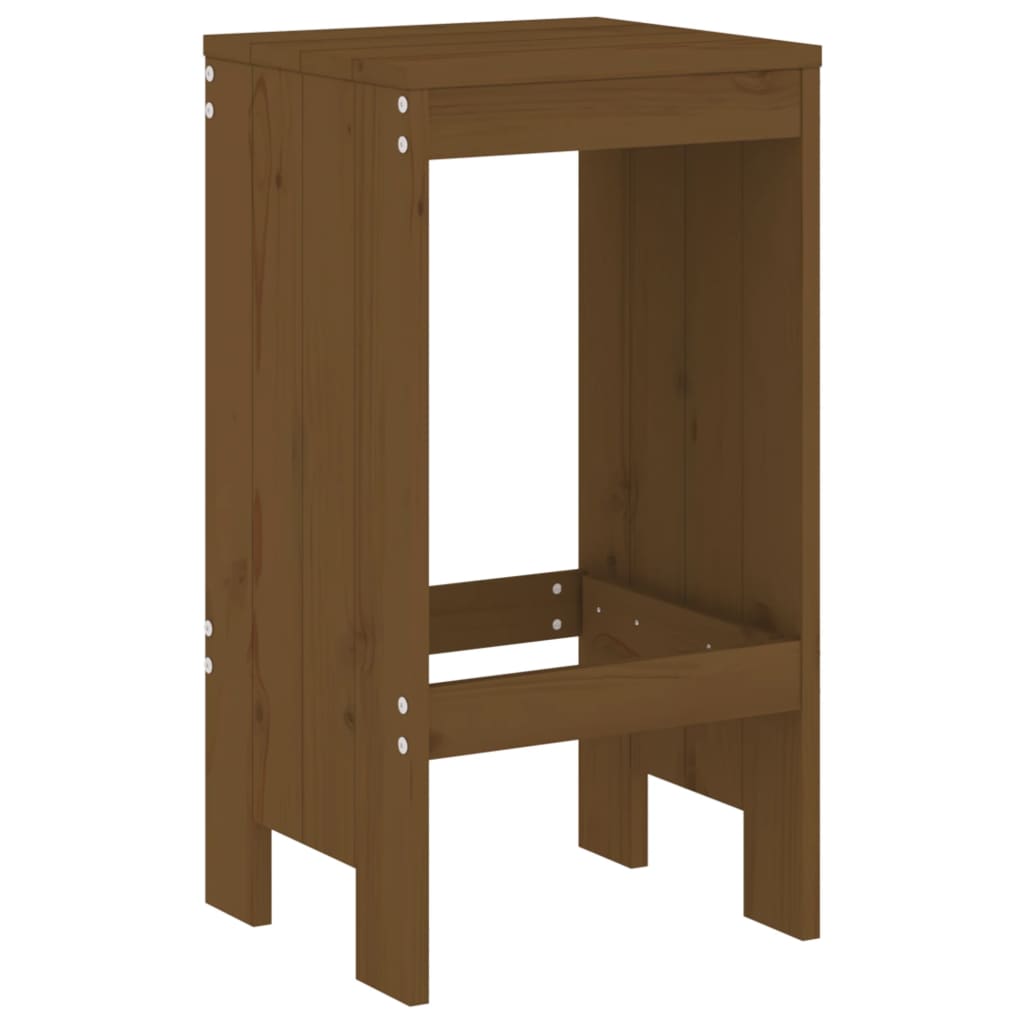Barski stolci 2 kom boja meda 40 x 36 x 75 cm masivna borovina