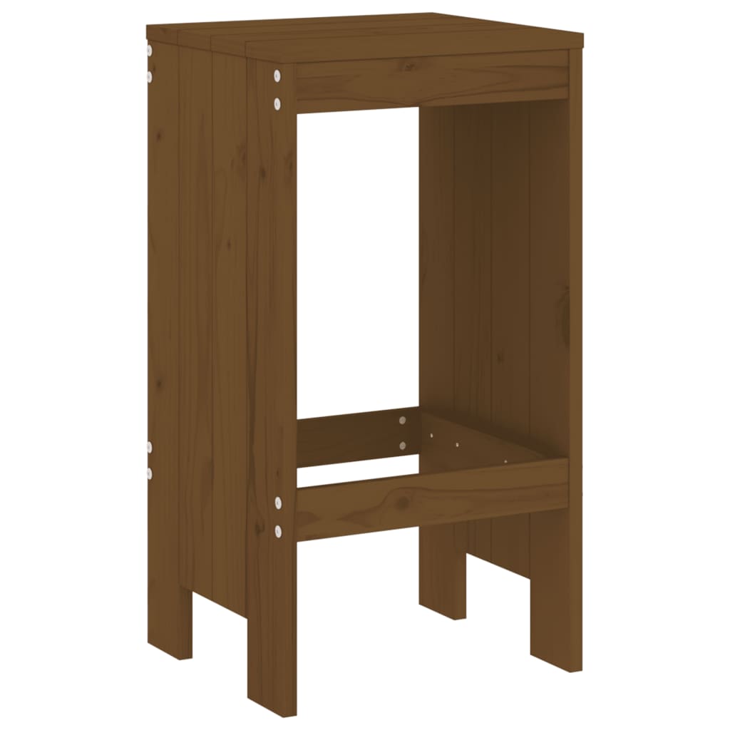Barski stolci 2 kom boja meda 40 x 36 x 75 cm masivna borovina