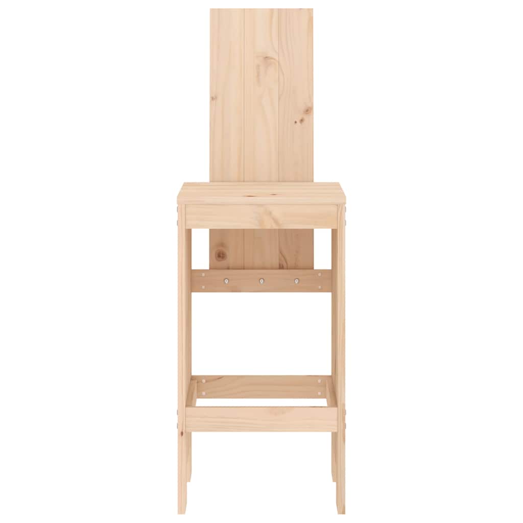 Barski stolci 2 kom 40 x 42 x 120 cm od masivne borovine