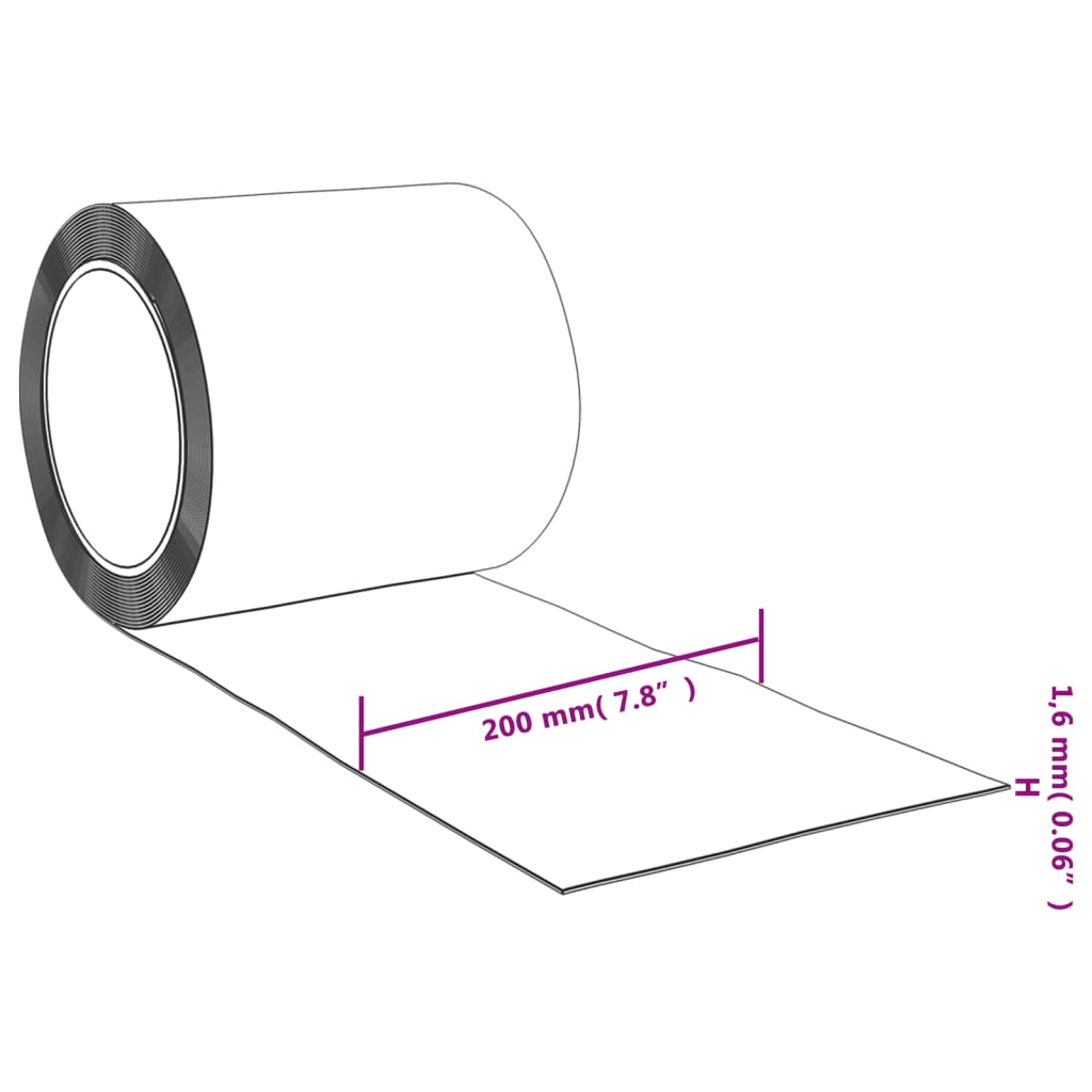 Prozirna zavjesa za vrata 200 mm x 1,6 mm 10 m PVC