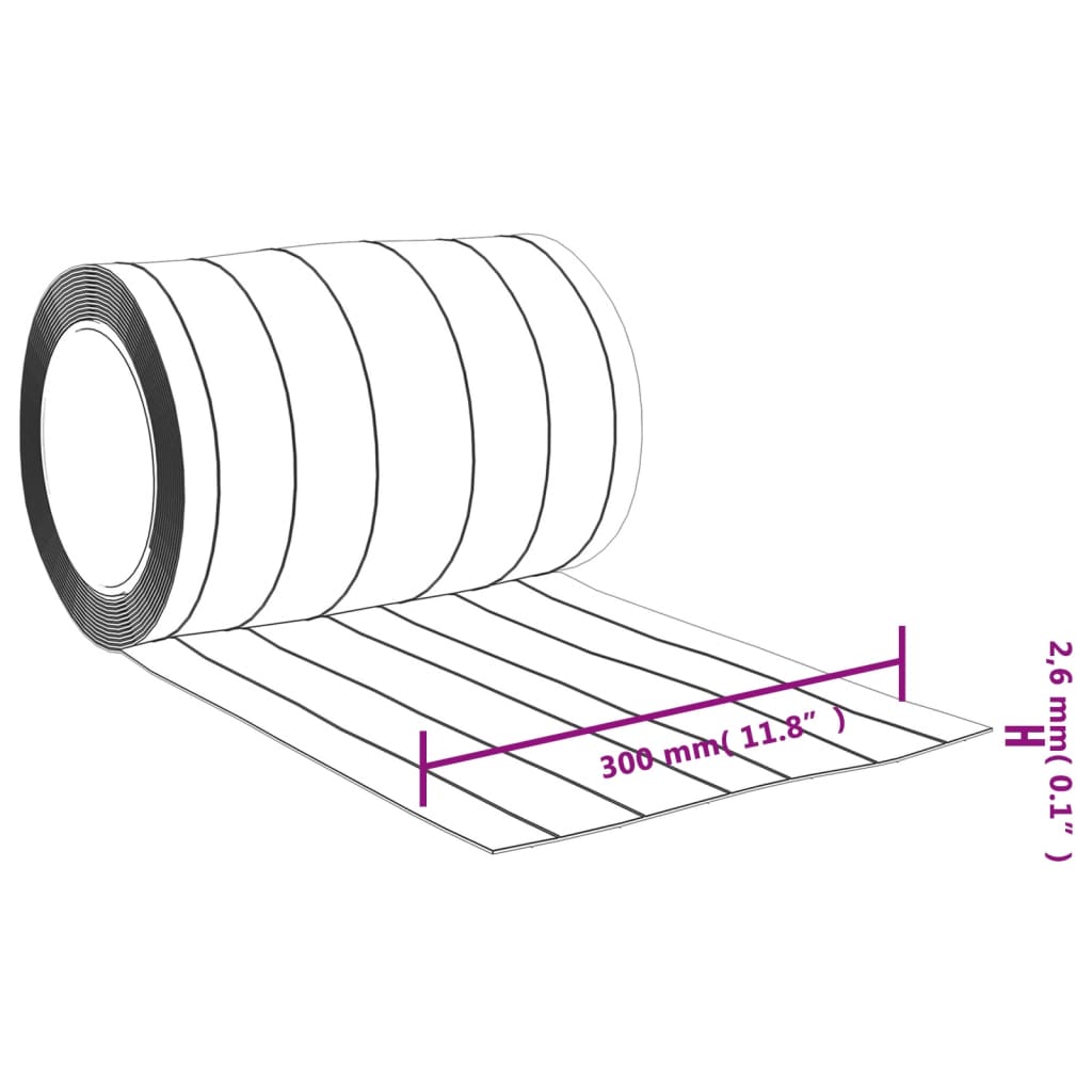 Prozirna zavjesa za vrata 300 mm x 2,6 mm 10 m PVC
