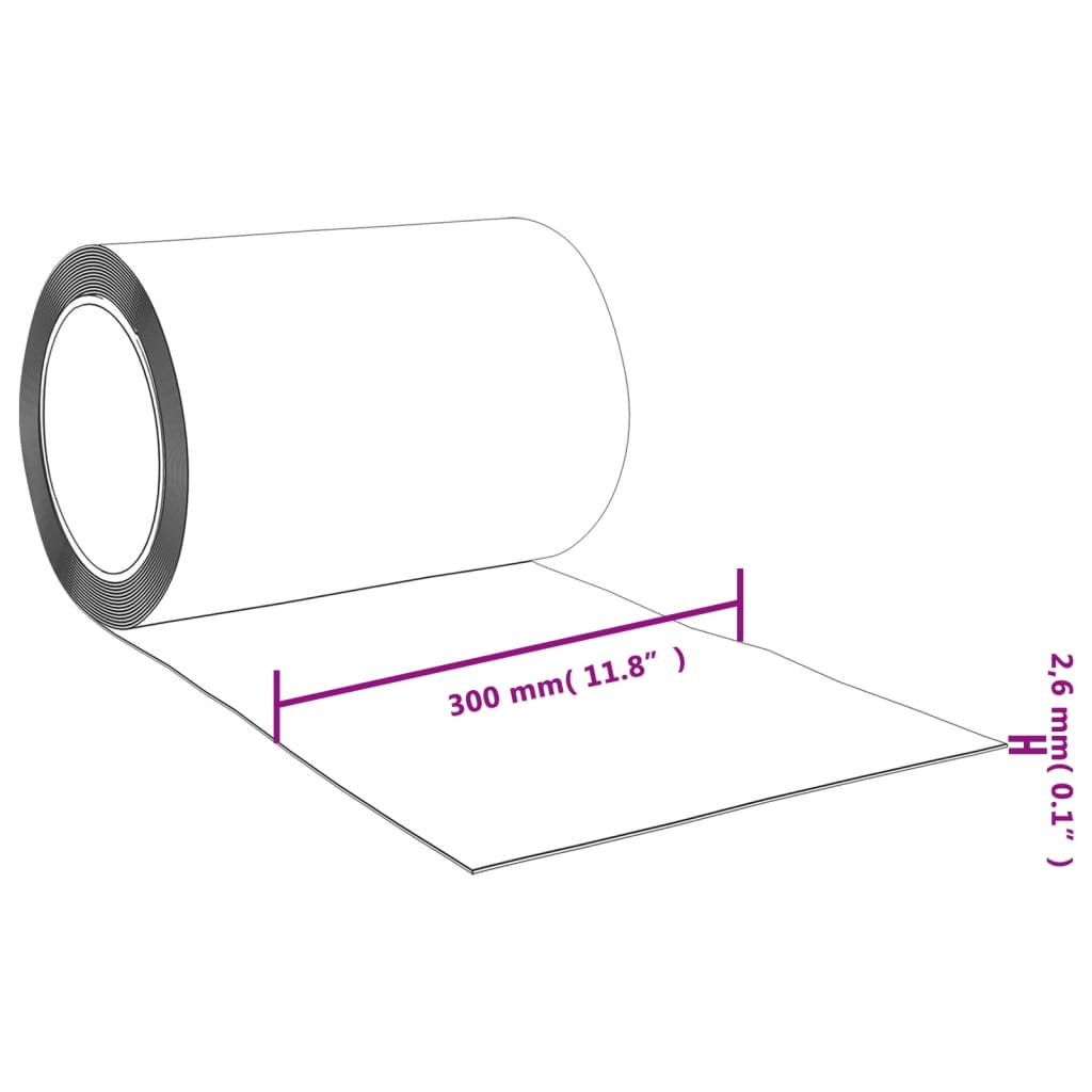 Zavjesa za vrata crvena 300 mm x 2,6 mm 10 m PVC