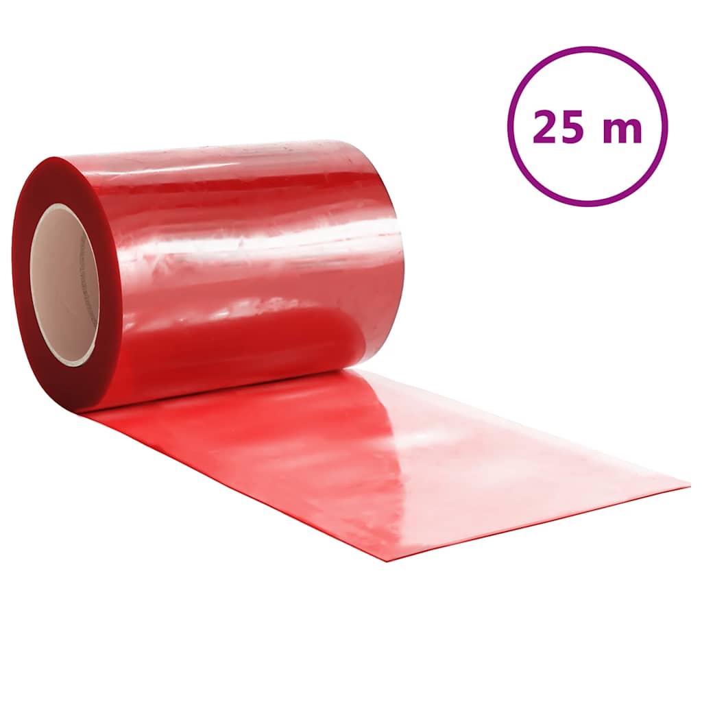 Zavjesa za vrata crvena 300 mm x 2,6 mm 25 m PVC