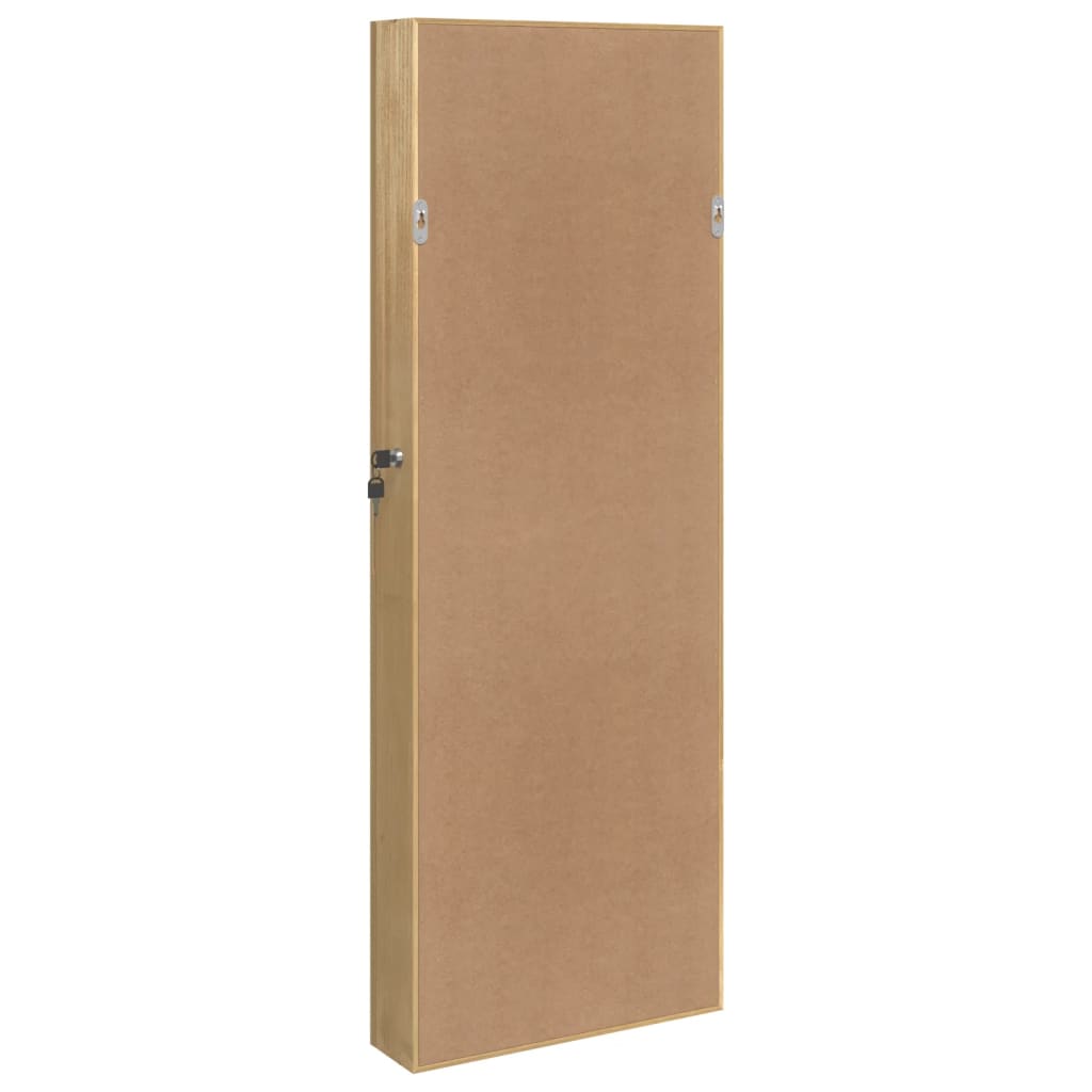 Zidni ormarić za nakit s ogledalom 37,5 x 10 x 106 cm