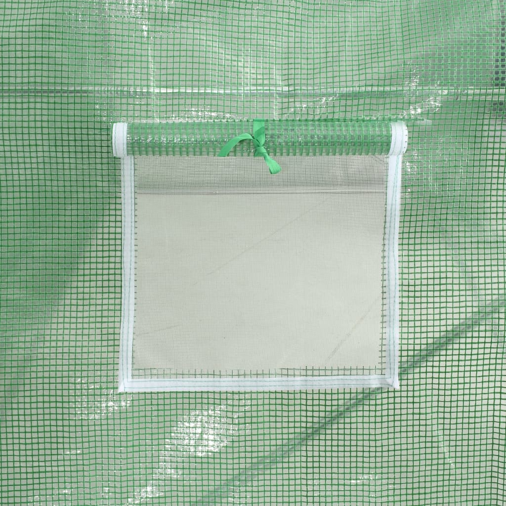 Plastenik s čeličnim okvirom zeleni 12 m² 6 x 2 x 2,85 m
