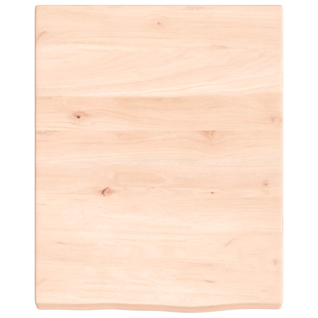 Zidna polica 40x50x(2-4) cm neobrađena masivna hrastovina