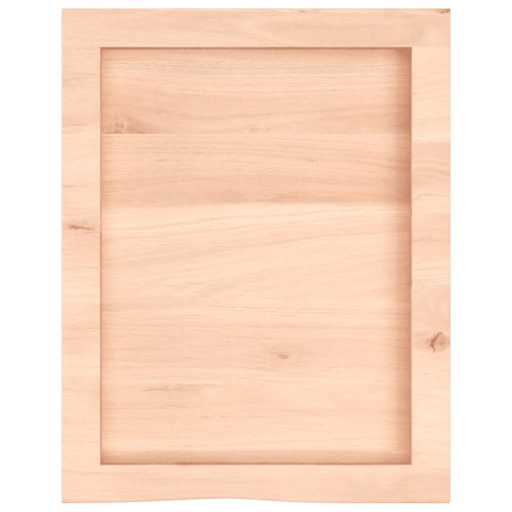 Zidna polica 40x50x(2-4) cm neobrađena masivna hrastovina