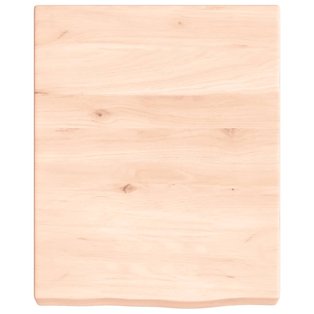 Zidna polica 40 x 50 x (2 - 6) cm neobrađena masivna hrastovina