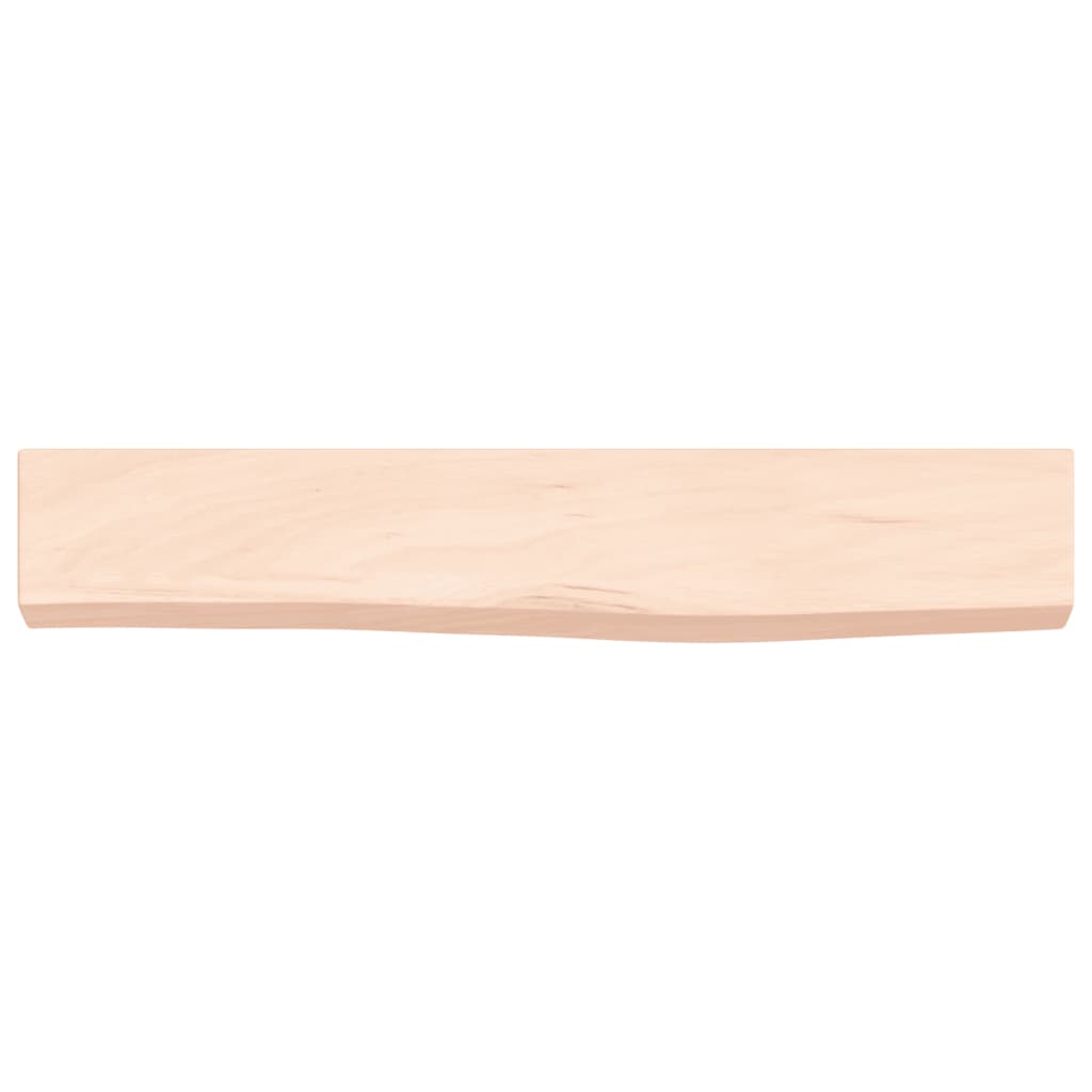 Zidna polica 60 x 10 x 4 cm od neobrađene masivne hrastovine
