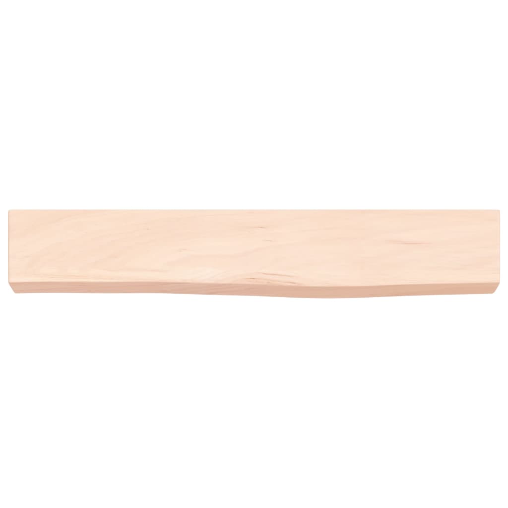 Zidna polica 60x10x6 cm od neobrađene masivne hrastovine