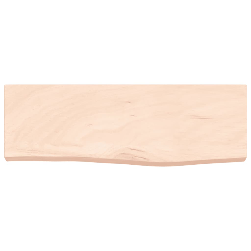 Zidna polica 60 x 20 x 4 cm od neobrađene masivne hrastovine