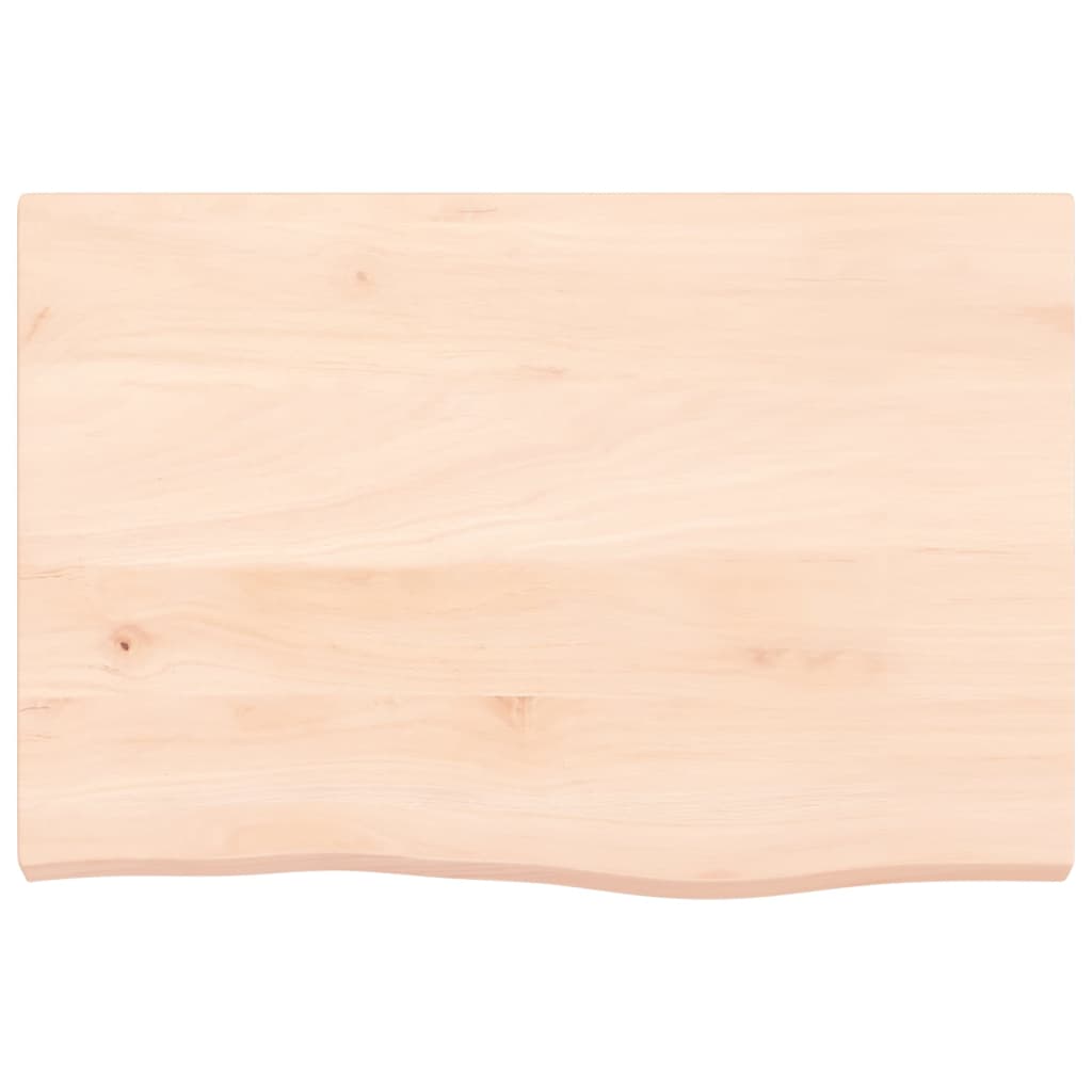 Zidna polica 60x40x(2-4) cm neobrađena masivna hrastovina