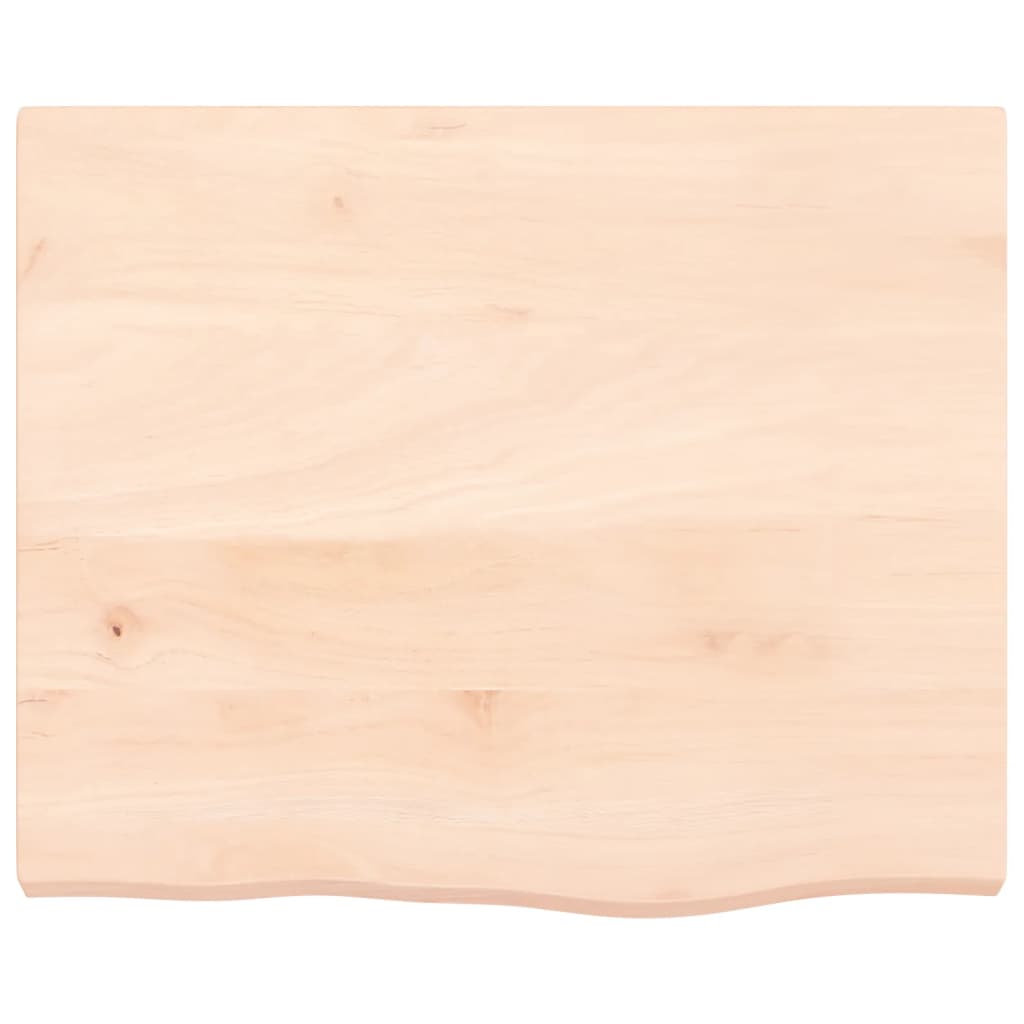 Zidna polica 60x50x(2-4) cm neobrađena masivna hrastovina