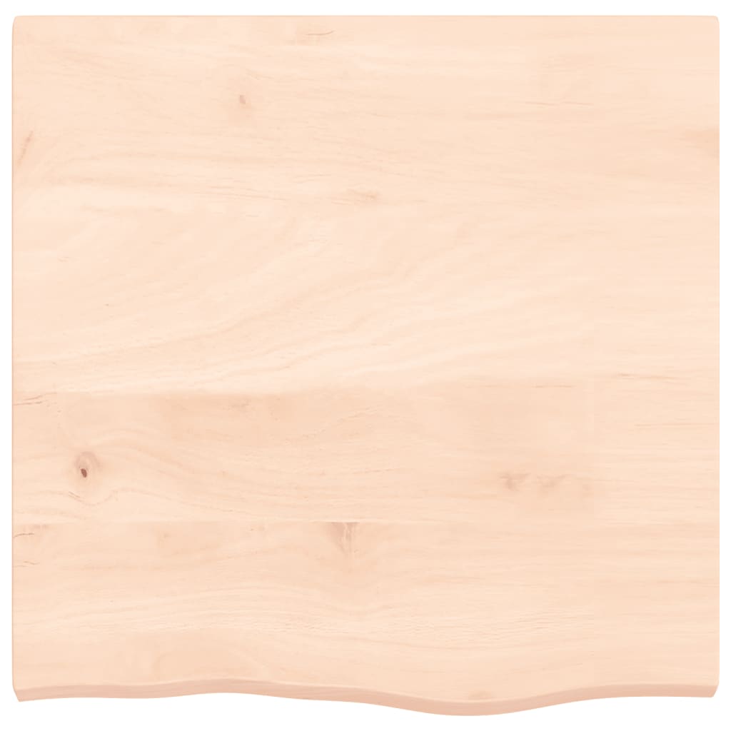 Zidna polica 60x60x(2-4) cm neobrađena masivna hrastovina
