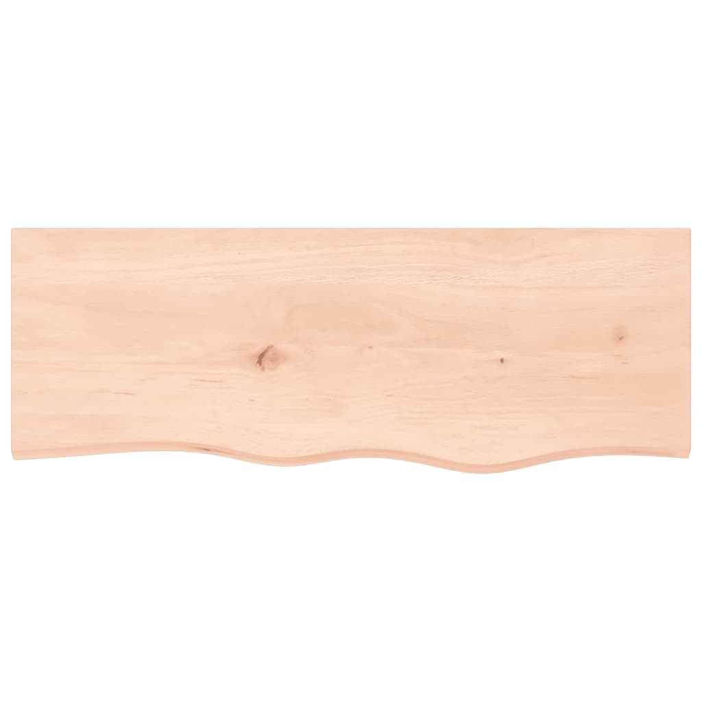Zidna polica 80x30x(2-4) cm neobrađena masivna hrastovina