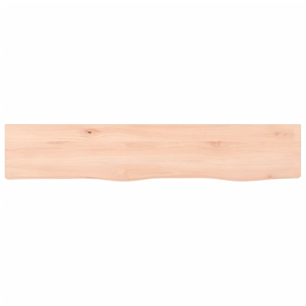 Zidna polica 100 x 20 x 4 cm od neobrađene masivne hrastovine