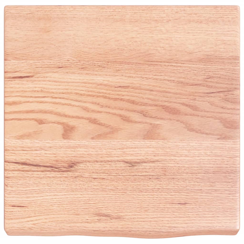 Zidna polica svjetlosmeđa 40x40x(2-4) cm obrađena hrastovina