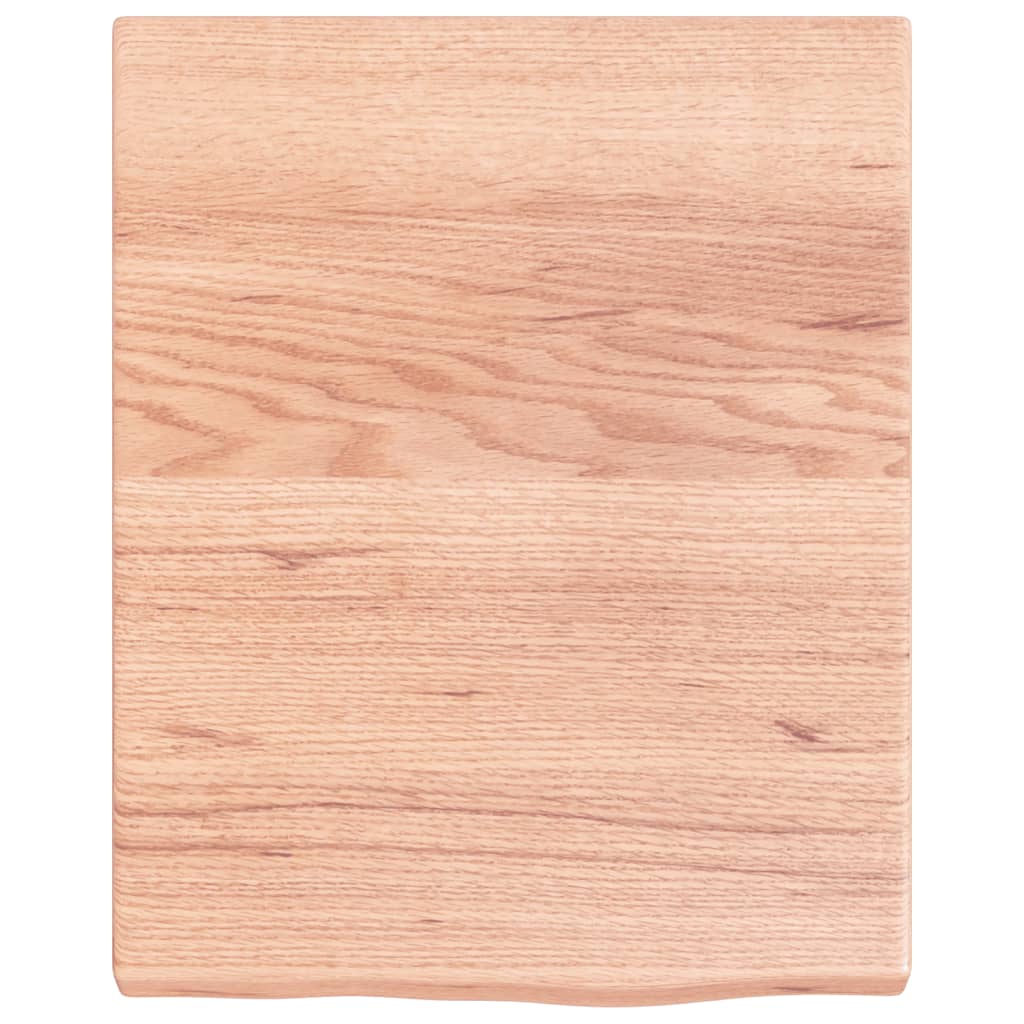 Zidna polica svjetlosmeđa 40x50x(2-4) cm obrađena hrastovina