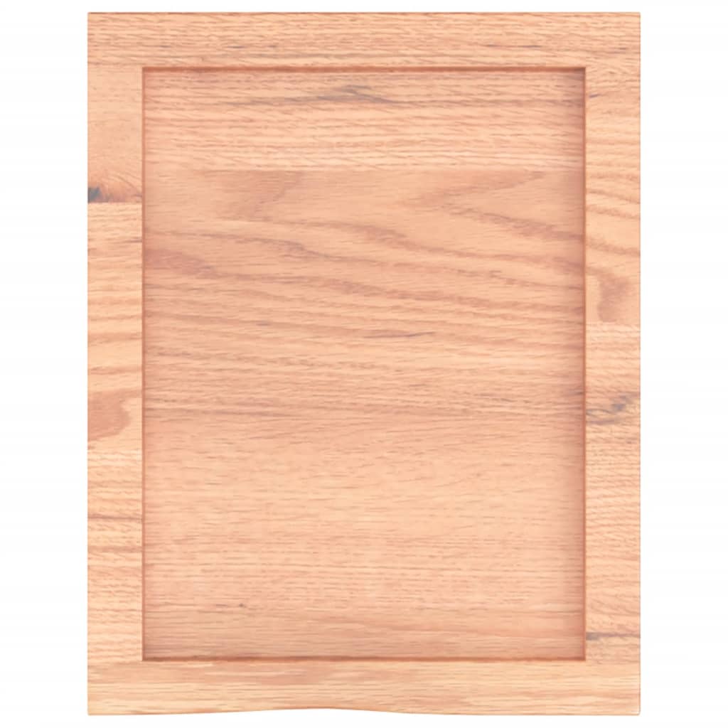 Zidna polica svjetlosmeđa 40x50x(2-4) cm obrađena hrastovina