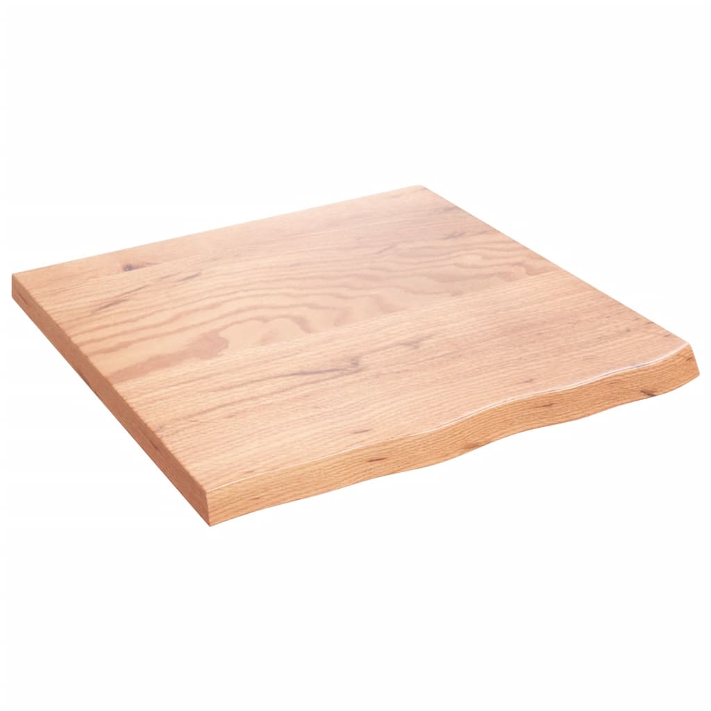 Zidna polica svjetlosmeđa 60x60x(2-4) cm obrađena hrastovina