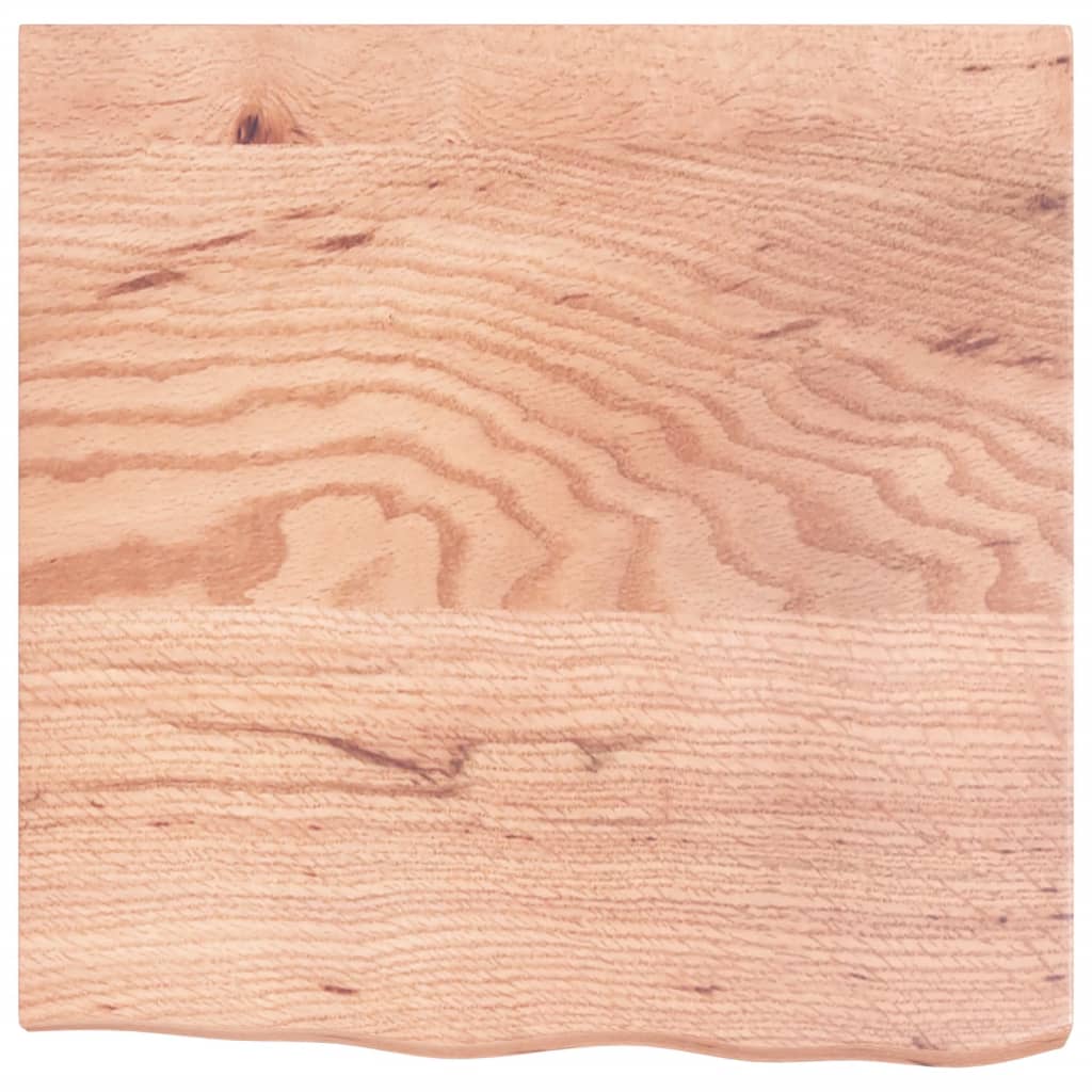 Zidna polica svjetlosmeđa 60x60x(2-4) cm obrađena hrastovina
