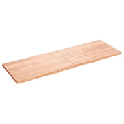 Zidna polica svjetlosmeđa 180x60x(2-4) cm obrađena hrastovina