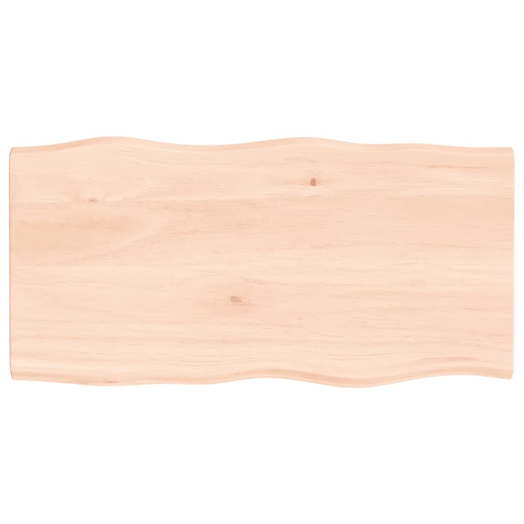 Stolna ploča 80x40x2 cm netretirana hrastovina sa živim rubom