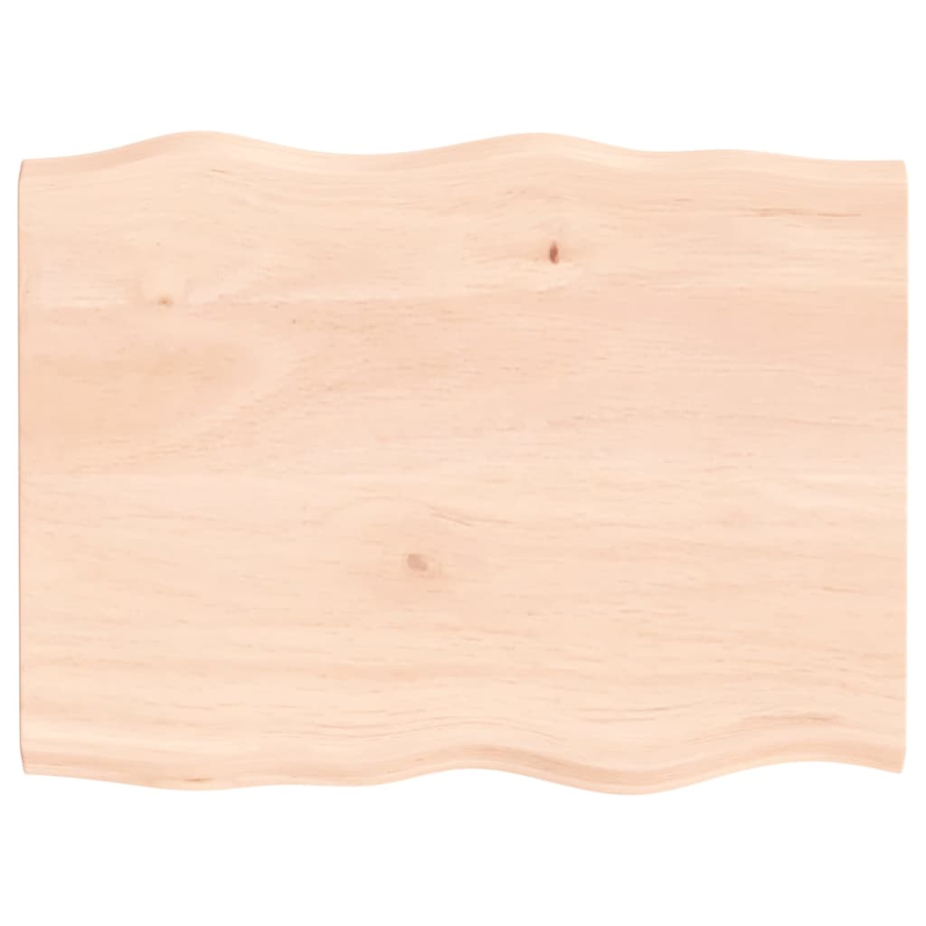 Stolna ploča 80x60x2 cm netretirana hrastovina sa živim rubom