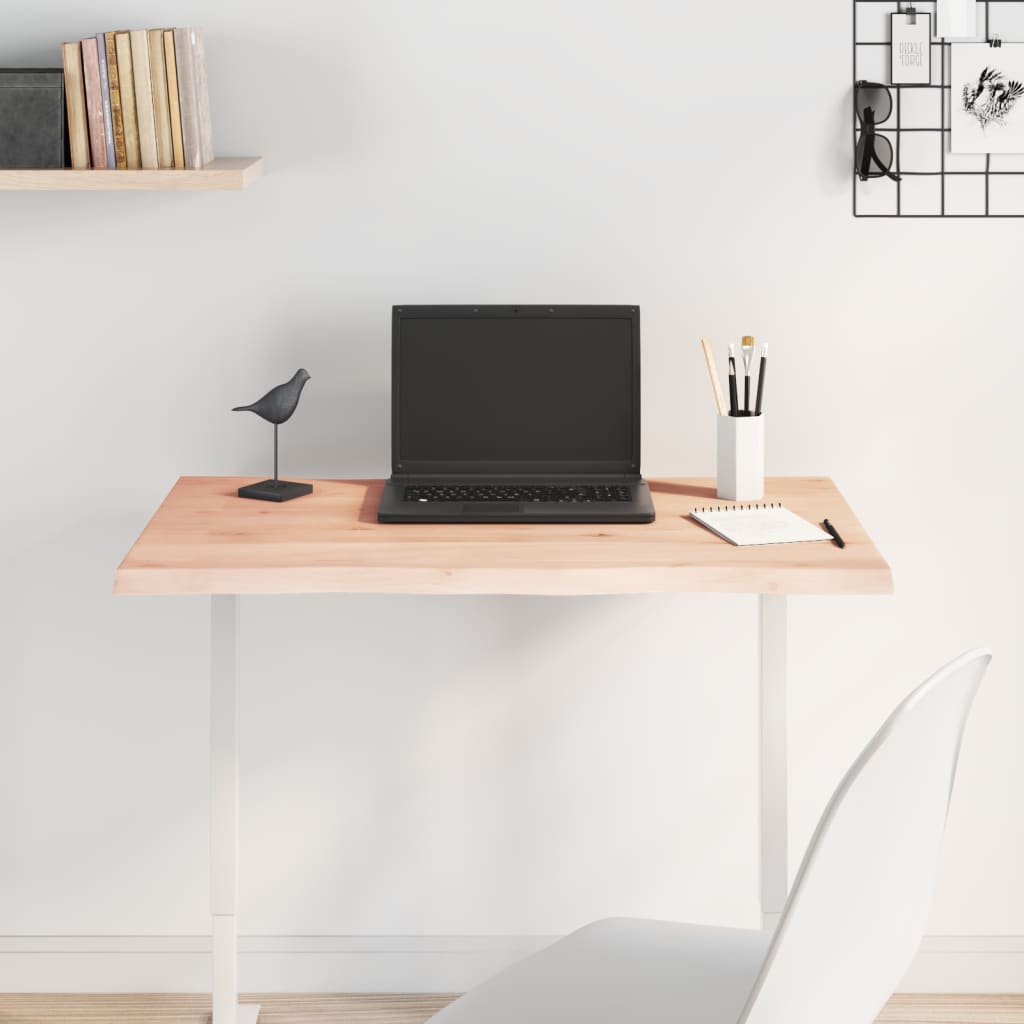 Stolna ploča 80x60x2 cm netretirana hrastovina sa živim rubom